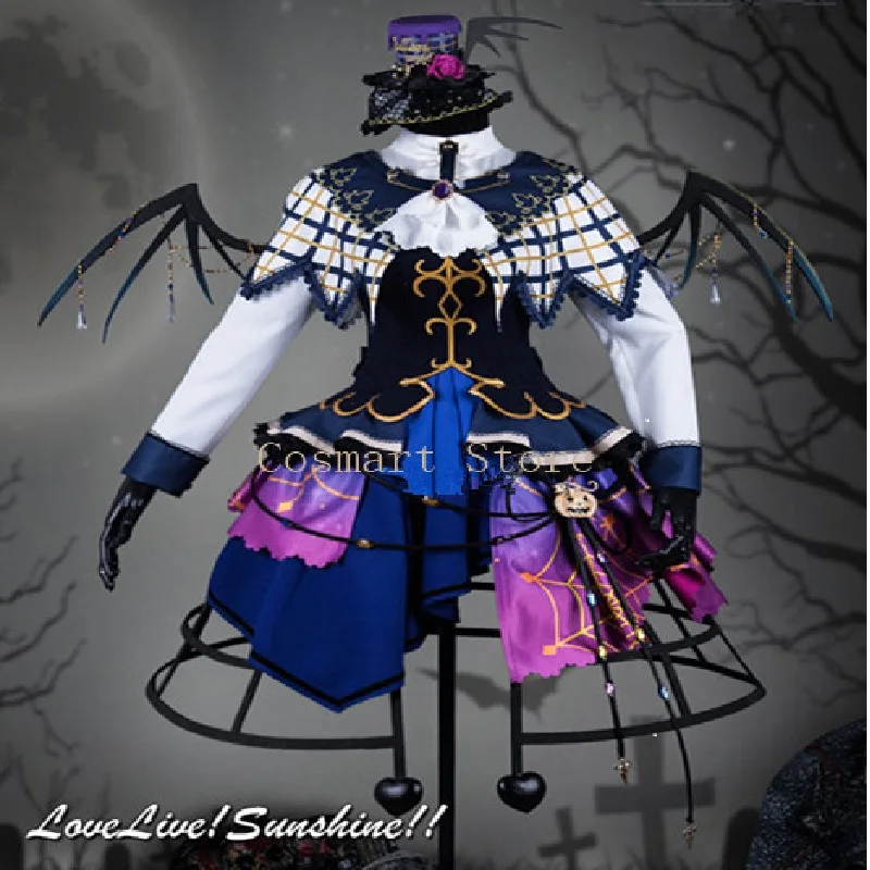 

Anime Love Live Sunshine Aqours Yoshiko Tsushima Halloween Awakening Series Uniforms Cosplay Costume NEW 2018 free ship
