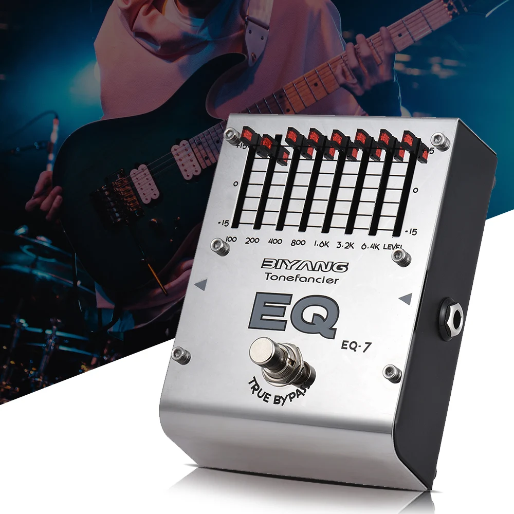 BIYANG EQ 7 tonefacier серии Электрогитары эффект эквалайзера для езды на велосипеде