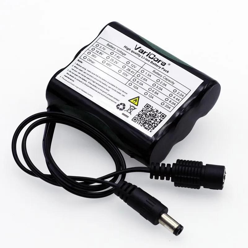 VariCore 12 v 2600 mAh 18650 литий ионный аккумулятор Перезаряжаемые аккумуляторная батарея
