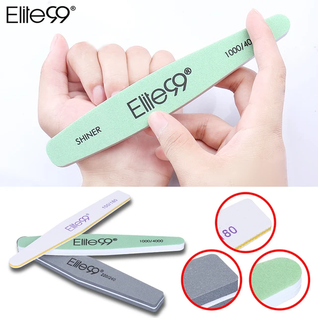 Elite99 10 Set 3 Mix Größe Doppel Seite Nagel Dateien Schleifen Pro Nail art Schleif Bar Maniküre Pediküre Nagel Werkzeuge 30PCS