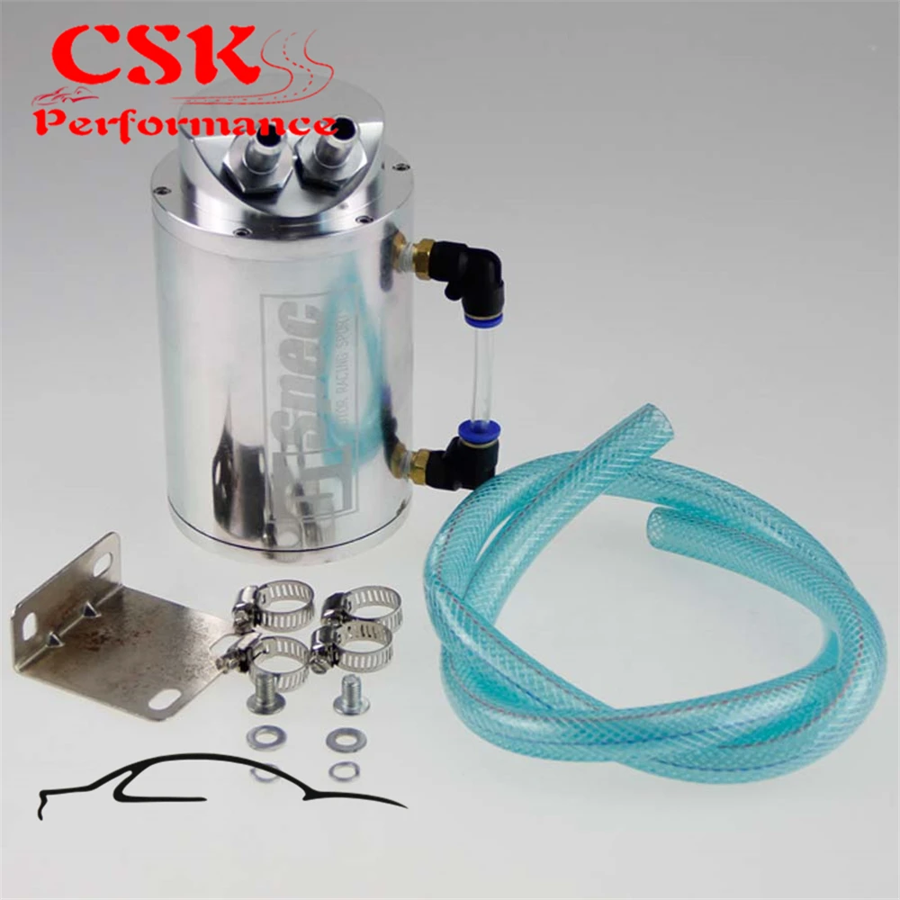 Universal Aluminum Reservior Oil Catch Can Tank Red/Silver/Black | Автомобили и мотоциклы