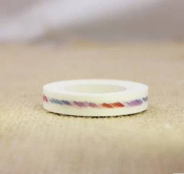 

8mm*10m colorful stripe diy decorative washi masking tape(1lot=10pieces)