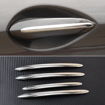 

DWCX 4Pcs Stainless Steel Exterior Door Handle Molding Trim Cover Car Exterior Decorations Fit For BMW 5 Series F10 F18