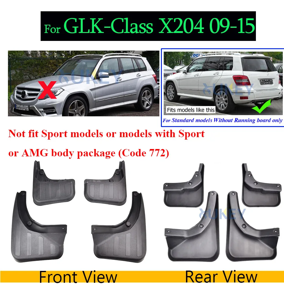 Брызговики для Mercedes Benz GL Class X164 GLA X156 GLE W166 V167 GLK X204 M W164 S W221 V221 GLC Брызговики