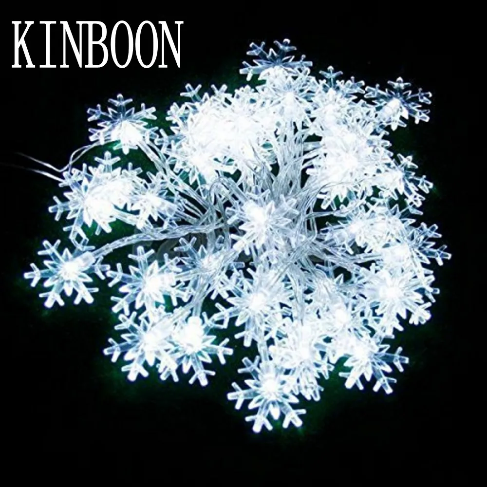 

2017 Hot Selling 20 LED Christmas lights Snowflake Led String Light holiday lighting wedding party decoration AA Battery Operate