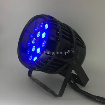 

2pack christmas projector outdoors ip65 flat led par 18x18w 6in1 rgbwa uv zoom par 64 18*18w led par can zoom led light
