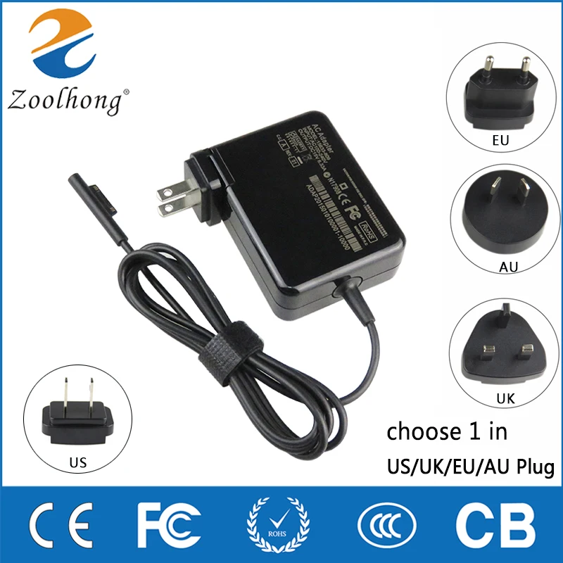 Caricabatterie Portatile Di Alta Qualità 15V 6.33A Per Microsoft Surface Laptop Surface Book 2 Surface Go Surface Pro 6 7 Pro 5 Pro 4 Pro 3