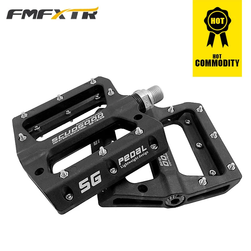 FMFXTR Bike Pedal Bicycle Pedals 3 Sealed Bearing Nylon Anti-slip Cycle Ultralight Cycling MTB bike Accessories - Цвет: black a pair