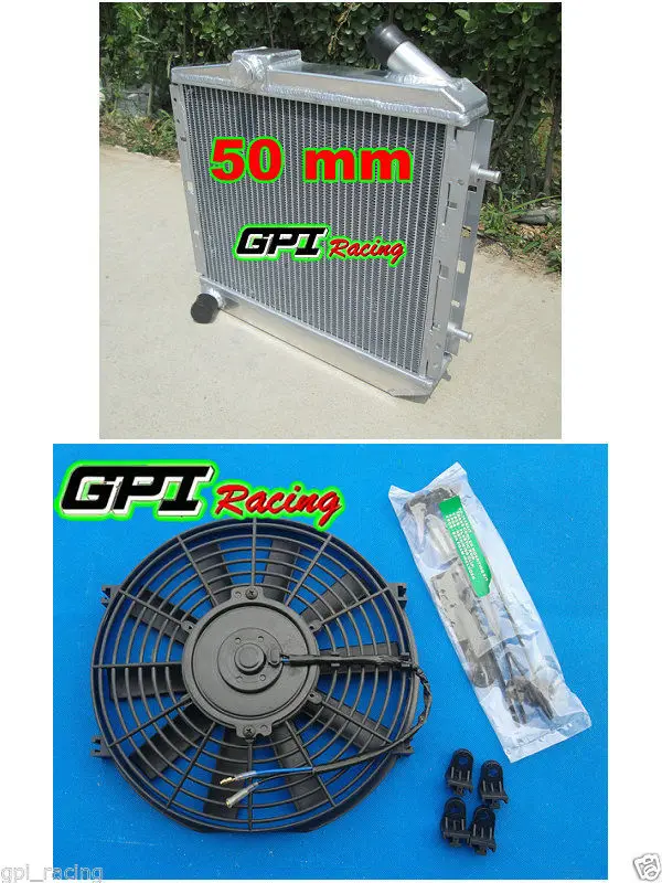 

GPI 50mm ALUMINUM ALLOY RADIATOR +FAN for RENAULT 5/R5 9/11 GT TURBO MT 1984-1991