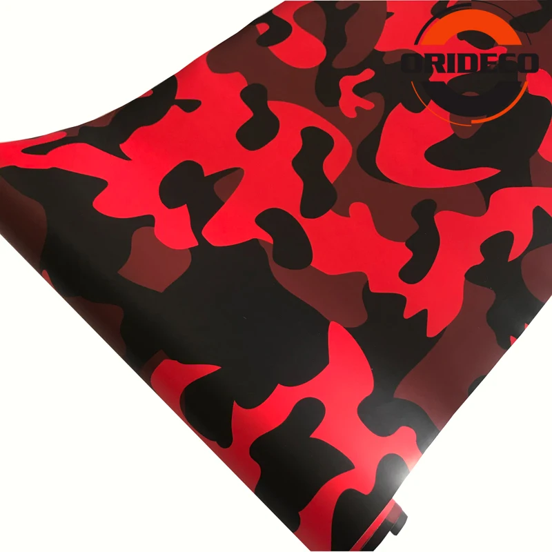 hot sale red black camouflage vinyl car sticker 3