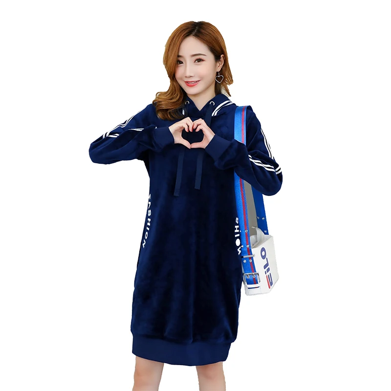 Velvet Maternity Hoodies Pullover Sweatshirt Plus Size Pregnant Dress Clothing Outerwear Warm Thickened for Pregnancy Winter Velvet Maternity Hoodies Pullover Sweatshirt Plus Size Pregnant Dress Clothing Outerwear Warm Thickened for Pregnancy Winter