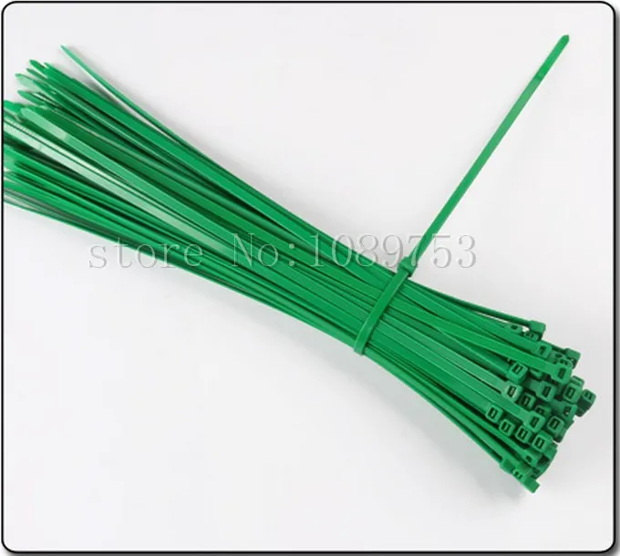 1000Pcs Green Cable Ties 6" inch 2.5X150mm Self Locking Plastic Cable