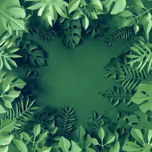 Виниловый тканевый фон для фотосъемки с изображением тропических листьев монстеры пальм зеленого цвета высокого качества с компьютерной печатью