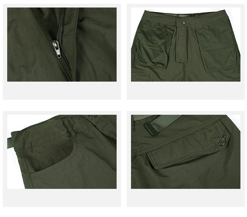 Exército Verde Tamanho Grande Soltas Shorts Men