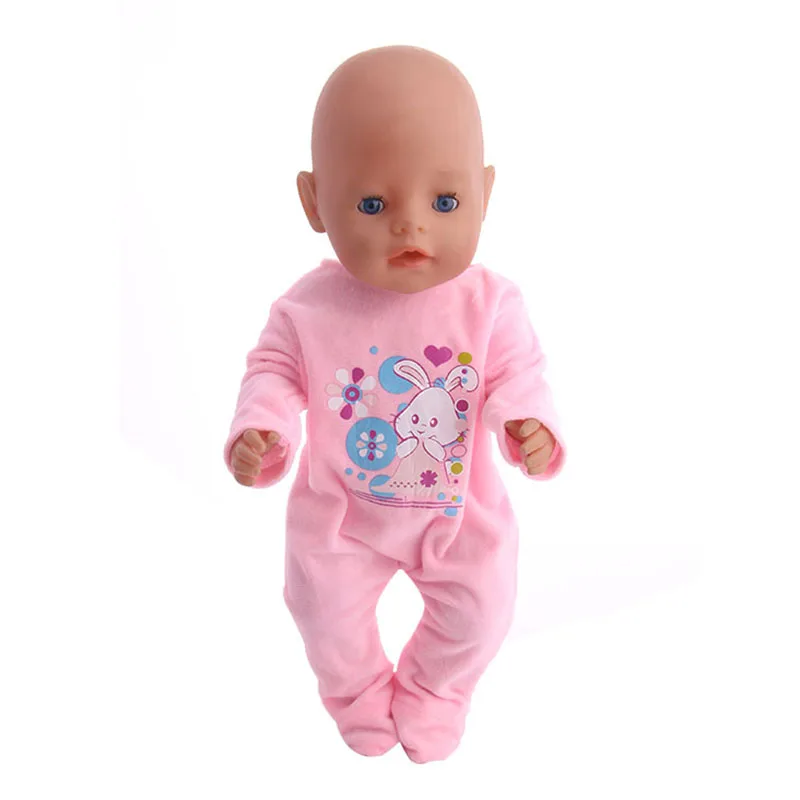 Кукла Одежда единороги милый кролик пижамы панда ночные рубашки подходят 18 дюймов американский и 43 см детская кукла поколение Рождество игрушки для девочек