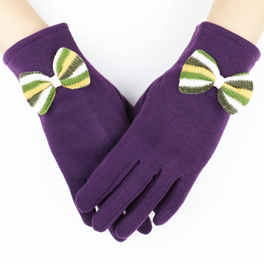 Yheternal женские перчатки Мода открытие дизайн зимние женские перчатки сенсорный экран новый бантом модные элегантные мягкие варежки