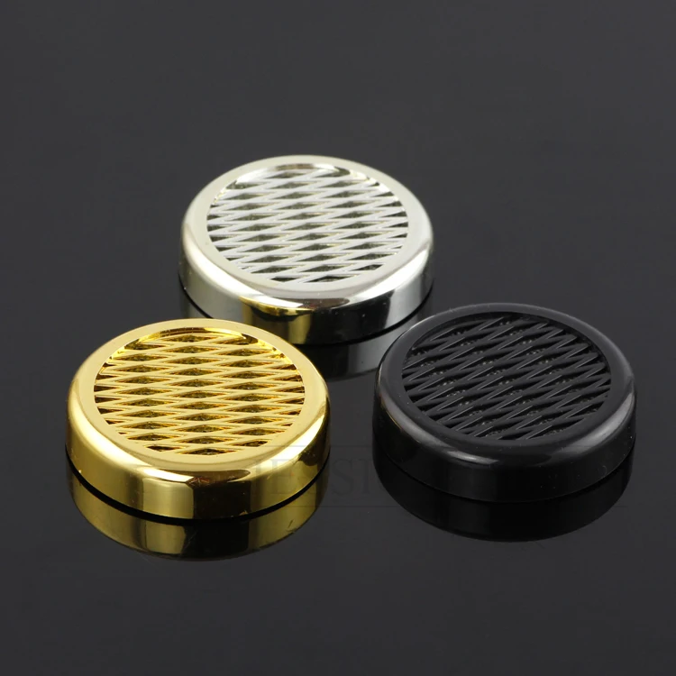 GALINER Humidor Round Plastic Cigarette Cigar Humidifier Golden Silver