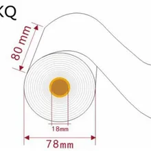 3 рулона 80X80 мм ручной чековый рулон бумаги для мобильный платежный 55 мм Bluetooth термальный принтер, безсердечный наличные до рулона