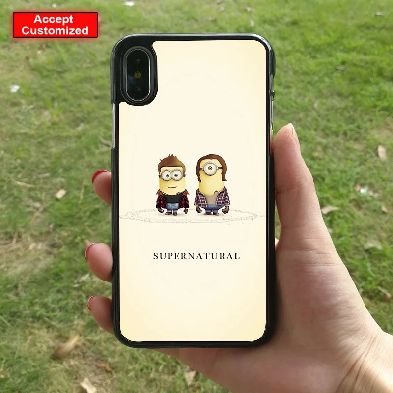 

Minions Supernatural Cover Case for Apple iPhone 10 X XS Max XR 5 5S SE 6 6S 7 8 Plus