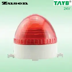 Zusen tb60v 24 В красный светодиод небольшой Охранной Сигнализации стробсигнала Предупреждение светодиодные лампы