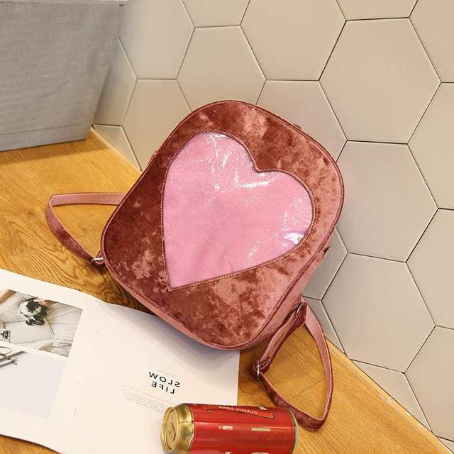 TRANSPARENT LOVE HEART BACKPACK (3 VARIAN)