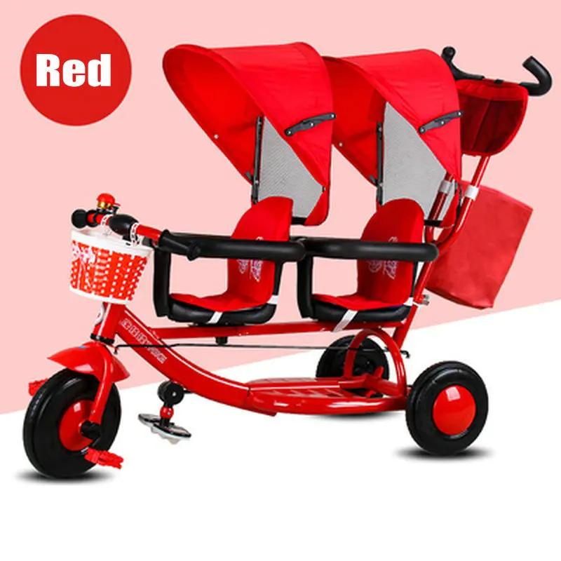 Детский велосипед с дождевиком трехколесный двойным козырьком|balance bicycle|12 childs