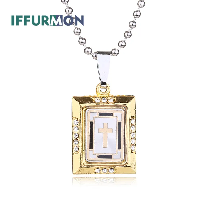 Iffurmon Крест Иисуса Подвески Длинные Boho состояние Для мужчин t Цепочки и ожерелья