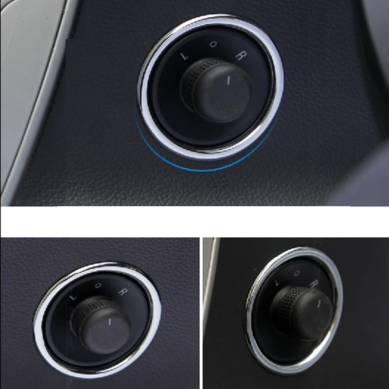 

ABS Chrome decorative circle cool rearview mirror knob sequins For Chevrolet hatchback Cruze sedan Sonic Opel astra mokka Car
