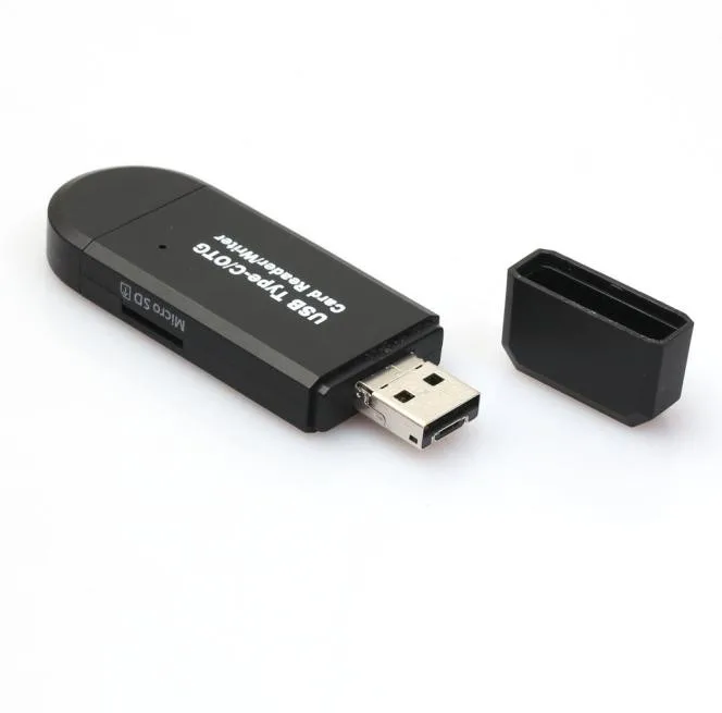 Новый высококачественный кардридер USB-C type C USB 2,0 Micro USB OTG TF SD карт-ридер для телефона Macbook 1 шт