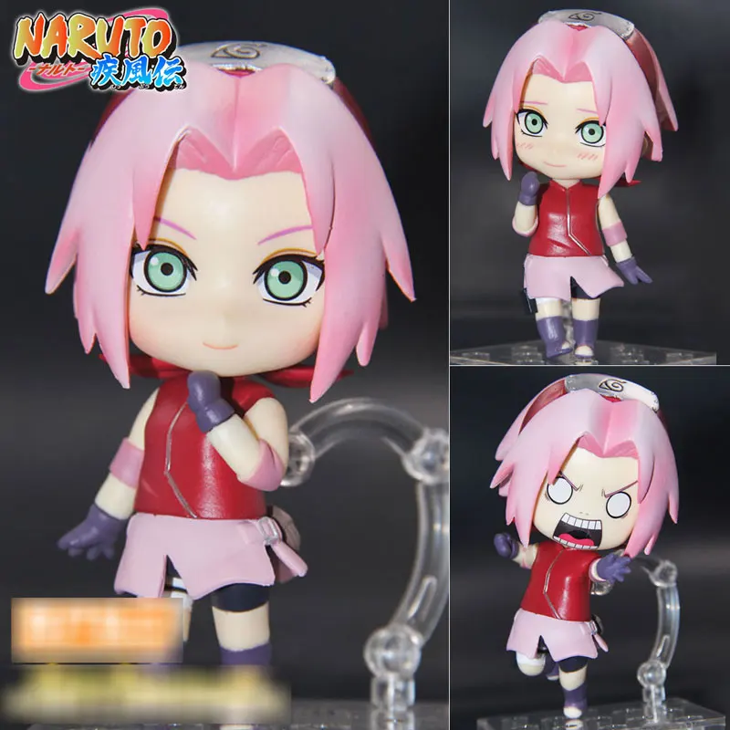 Nendoroid Наруто Shippuden Kurama кьюби Наруто 682 Саске 707 Учиха Итачи 820 Какаши 724 Харуно Сакура 833 игрушка фигурка - Цвет: sakura no box