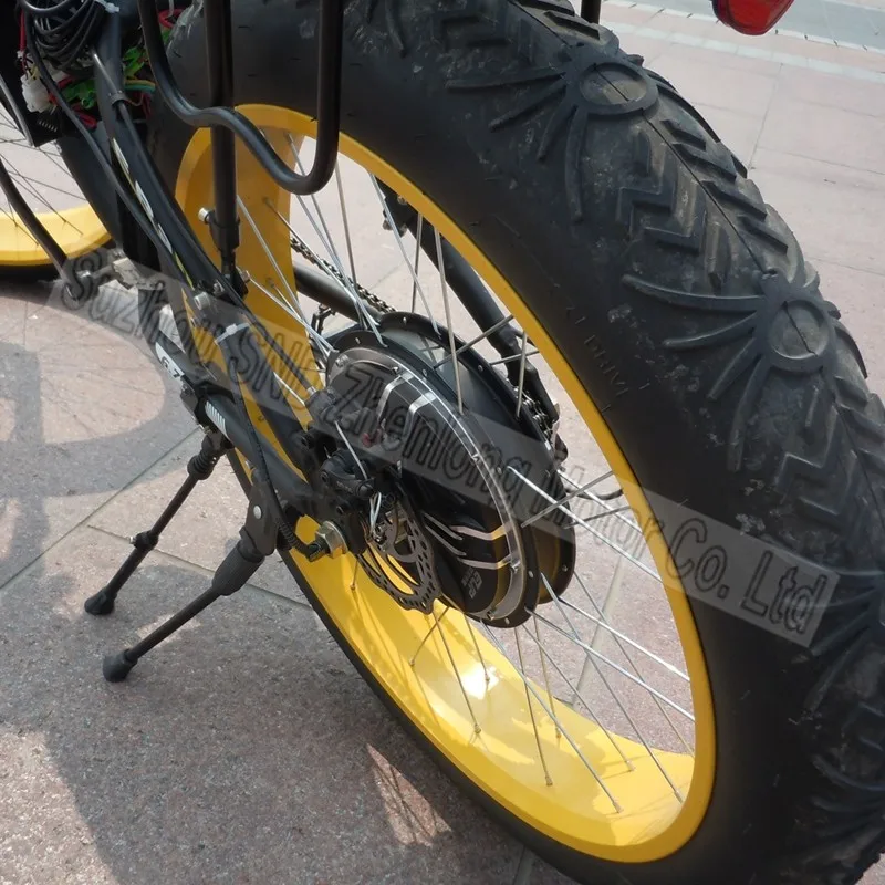 Excellent Fat tyre snow bike 26*4 inch rear spoke hub motor 48V 1000W G-M050 1 Excellent Fat tyre snow bike 26*4 inch rear spoke hub motor 48V 1000W G-M050 1