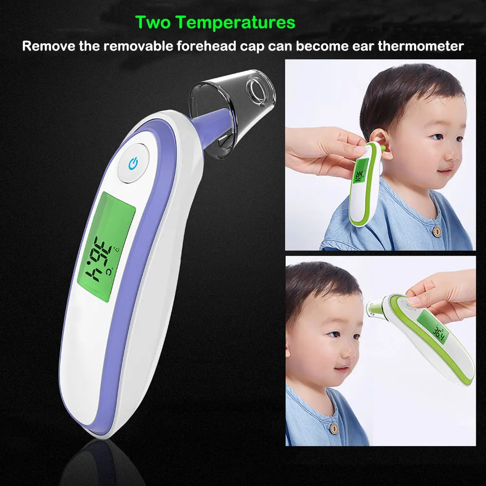 Medical Household Infrared Digital Ear & Forehead Laser Body Thermometer LCD Baby Adult Fever Temperature Ear Thermometer