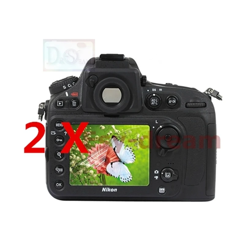 

2pcs High Quality LCD Display Screen Film Protector for Nikon D7200 D7100 D610 D500 D850 D810A D810 D800 D800E D750 PB428