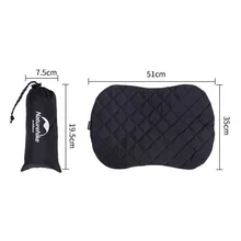 Надувная туристическая подушка для кемпинга утолщенная теплая удобная подушка с наволочкой Пыленепроницаемая анти-грязь наволочка