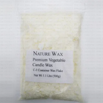 

500g Nature Wax Premium Vegetabel Candle Wax C-3 Container Wax Flake Handmade Candle Base Scented Candle