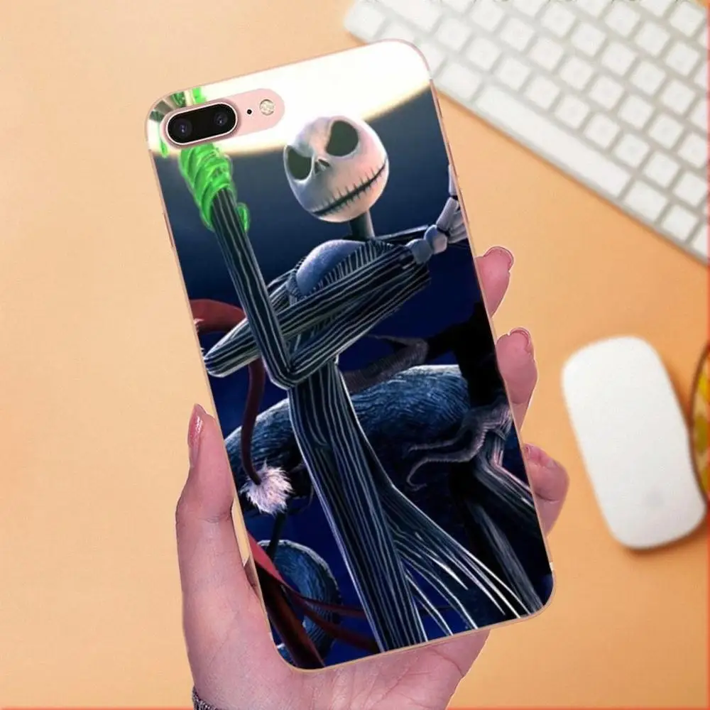 Модный чехол из ТПУ с кошмаром перед Рождеством для Apple iPhone X XS Max XR 4 4S 5 5C 5S SE 6 6S 7 8