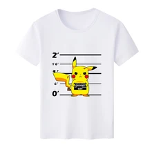 Free shipping New Arrive Summer Unisex Pocket Monster Pikachu Squirtle White Milk Silk T-shirt Short-sleeved Shirt Top