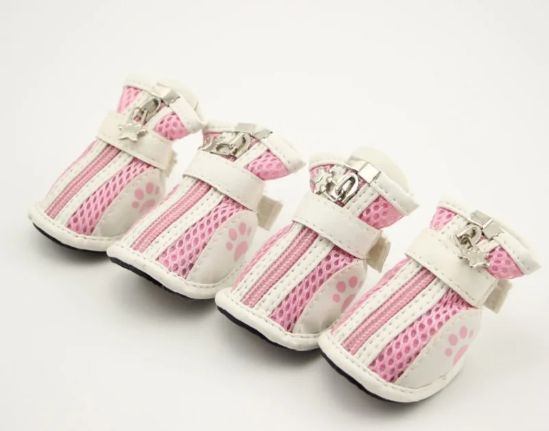 FY5 Free shipping Large size dog shoes 4pcs/set Pet Shoes Spring