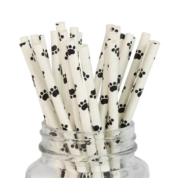 

1000pcs Animal Paper Party Drinking Straws For Birthday Christmas Children's Day