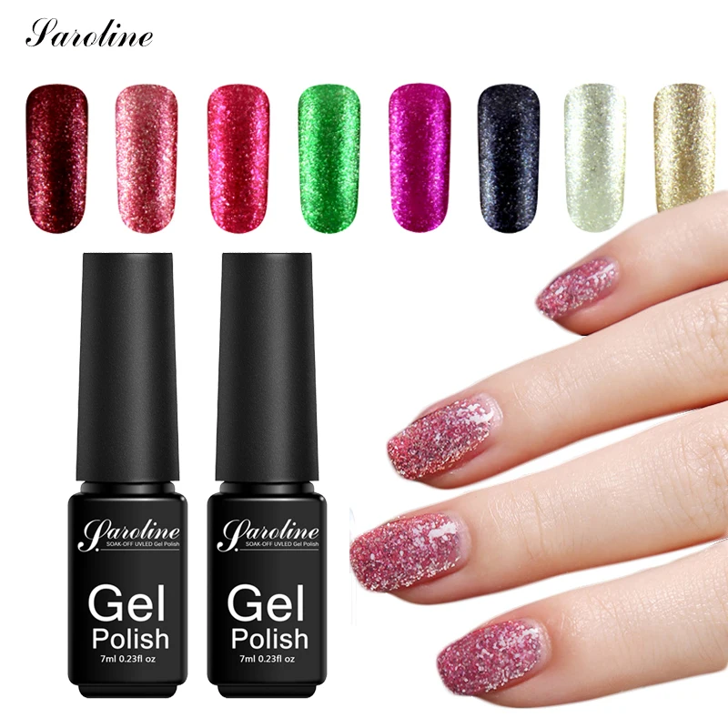 Buy Saroline Shimmer Platinum Gold Gel Lacque Semi