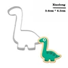 New Stainless Steel Biscuit Mould Dinosaur Shape Fondant Cake Mold DIY Sugar Craft Jurassic 3D Pastry Cookie Cutters Cake Tools ► Photo 3/6