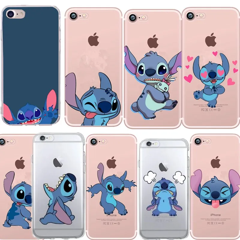 Funny Cartoon Soft Silicone Phone Case For iPhone 5S 6 6S 7 8 Plus X XS MAX XR Cover Capa Coque Smile Love Stitch Unicorn Animal |