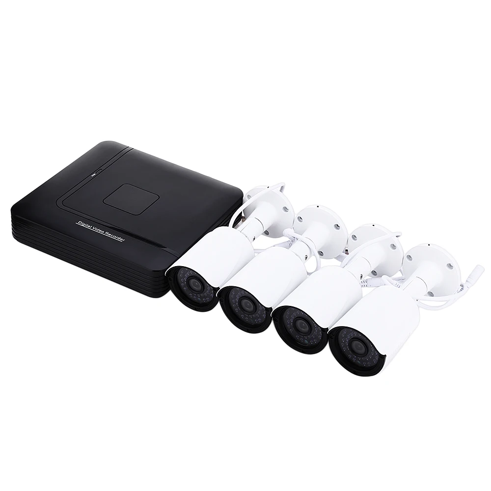 

COTIER A4B2 Home Surveillance System 4CH 1080N Megapixel AHD DVR with 4PCS 720P IP66 Waterproof CCTV Security Camera DVR Kits