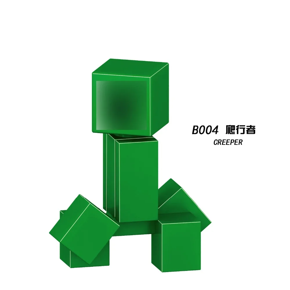 

Single Sale Creeper Legoing Minecraft Figures Zombie Pigman Enderman Steve Model Building Blocks Minecrafts Legoings Kids Toys