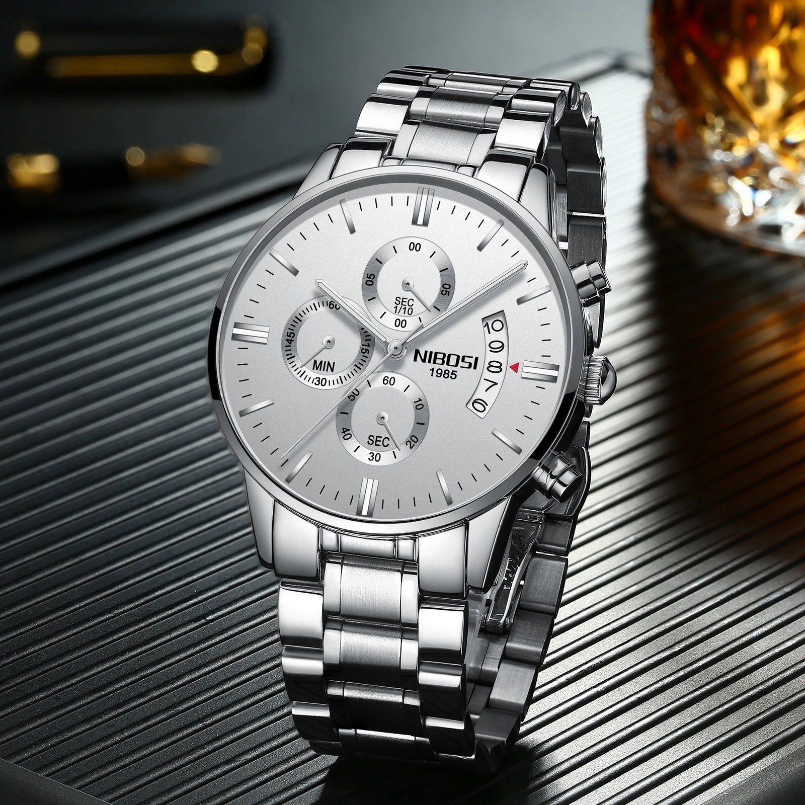 Часы мужские NIBOSI Relogio Masculino мужские часы лучший бренд класса люкс известная Мужская мода Повседневное платье часы военные кварцевые наручные часы Saat