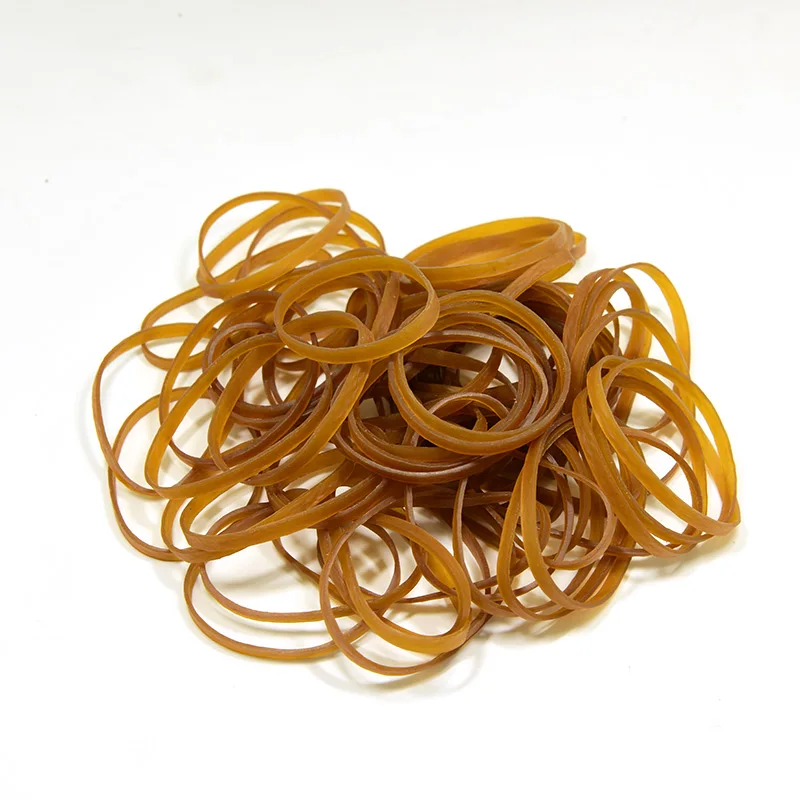 20 Pieces 8cm Long Rubber Band Elastic Brown Heavy Duty Office Strong