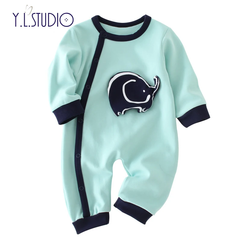 الوليد الصبي نيسيس الشتاء وزرة للفتيات طويلة الأكمام الحيوان طباعة نيسيي roupa menina الخريف طفل رضيع رومبير/بذلة