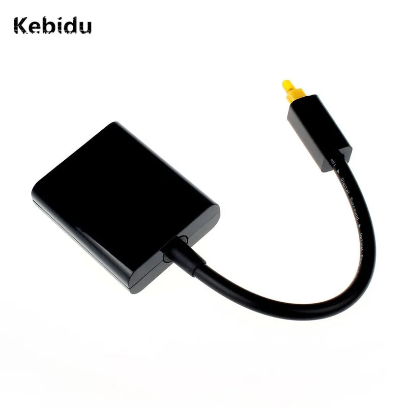 Аудио и видеокабели kebidu Mini USB Digital Toslink оптоволоконный аудио 1 на 2 разъема