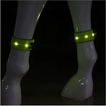 

LED 32*5.1cm Horse Equipment Legging Night Visible Horse Riding Accessory Durable Luminous Belt Outdoor Safety Warning Belt