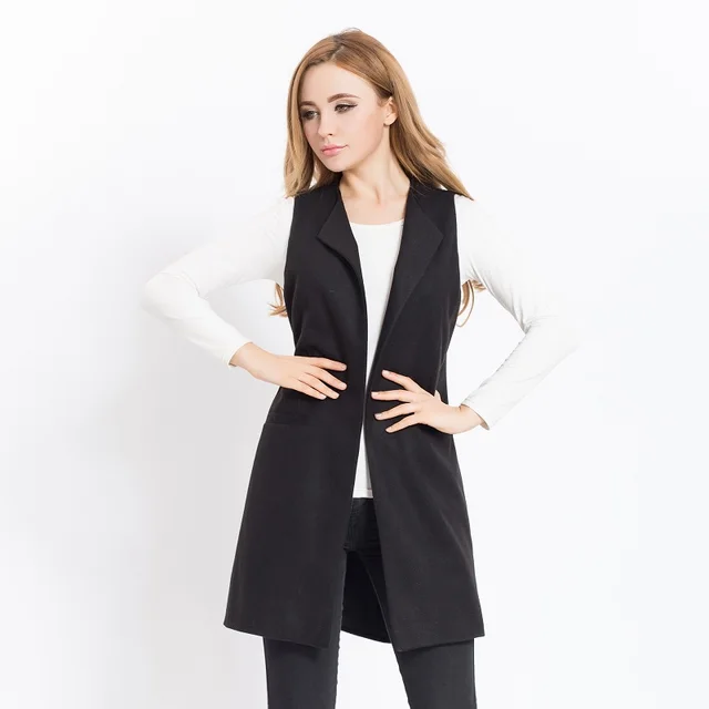 Buy New 2016 Winter Autumn Long Women Vests Plus Size